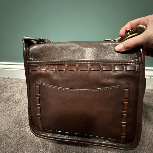 Coach Bleeker Tattersall Laced Strap Whiskey Leather like new - Picture 7 of 17